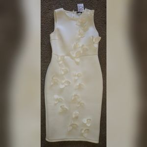Cream color flower dress